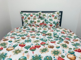 Pościel Świąteczna - 160x200cm - 100% Bawełna