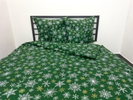 Pościel Świąteczna - 160x200cm - 100% Bawełna
