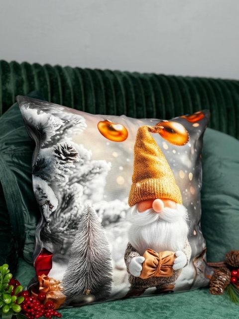 Poszewka świąteczna - 45x45cm - Welur - 2szt