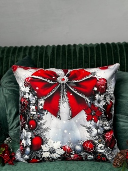 Poszewka świąteczna - 45x45cm - Welur - 2szt
