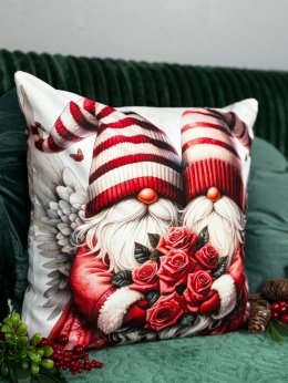 Poszewka świąteczna - 45x45cm - Welur - 2szt