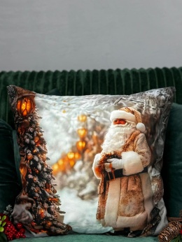 Poszewka świąteczna - 45x45cm - Welur - 2szt