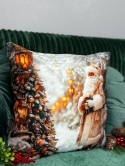 Poszewka świąteczna - 45x45cm - Welur - 2szt