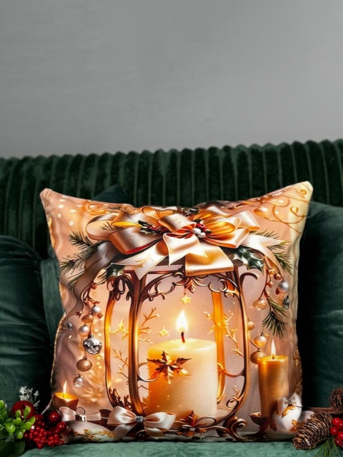 Poszewka świąteczna - 45x45cm - Welur - 2szt