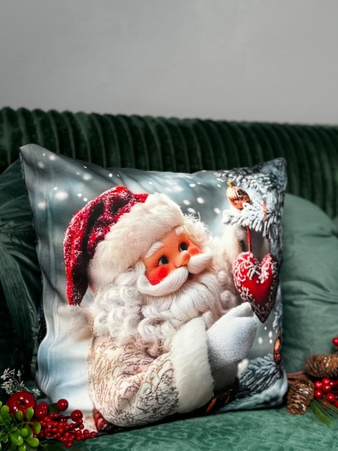 Poszewka świąteczna - 45x45cm - Welur - 2szt