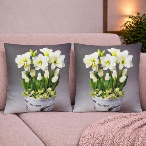 2x Poszewka 40x40cm welurowa dekoracyjna