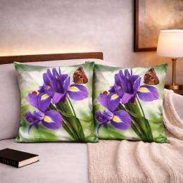 2x Poszewka 40x40cm welurowa dekoracyjna
