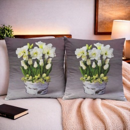2x Poszewka 40x40cm welurowa dekoracyjna
