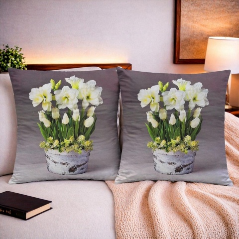 2x Poszewka 40x40cm welurowa dekoracyjna