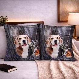 2x Poszewka 40x40cm welurowa dekoracyjna