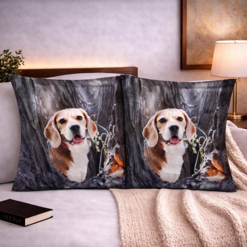 2x Poszewka 40x40cm welurowa dekoracyjna