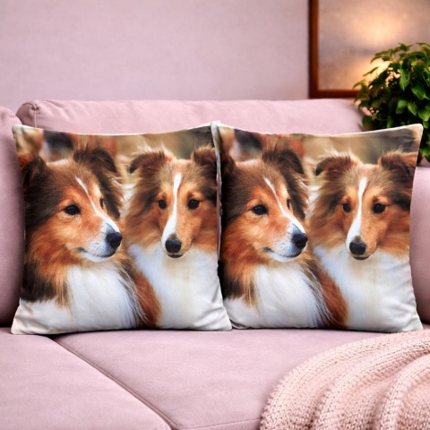 2x Poszewka 40x40cm welurowa dekoracyjna