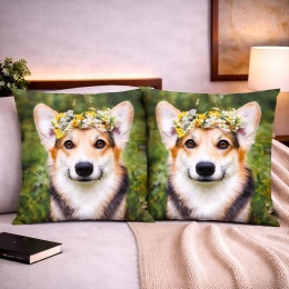 2x Poszewka 40x40cm welurowa dekoracyjna