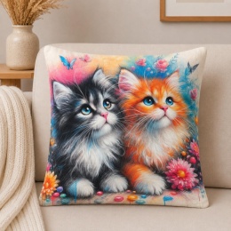 2x Poszewka 40x40cm welurowa dekoracyjna