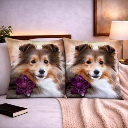 2x Poszewka 40x40cm welurowa dekoracyjna