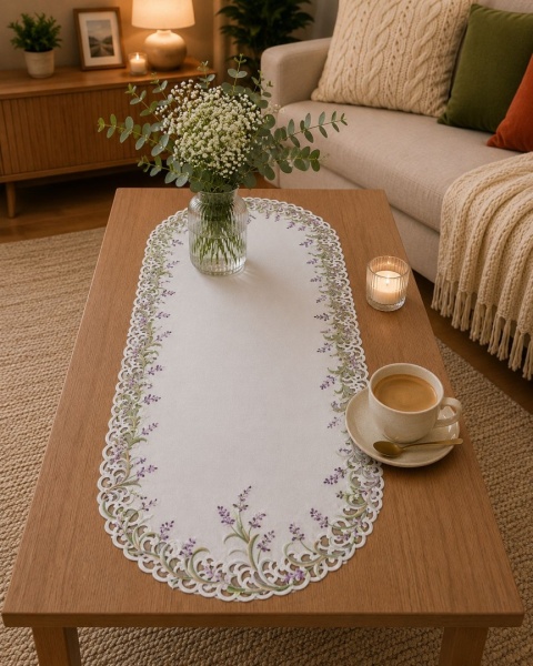 Bieżnik haftowany 60x120cm dekoracyjny